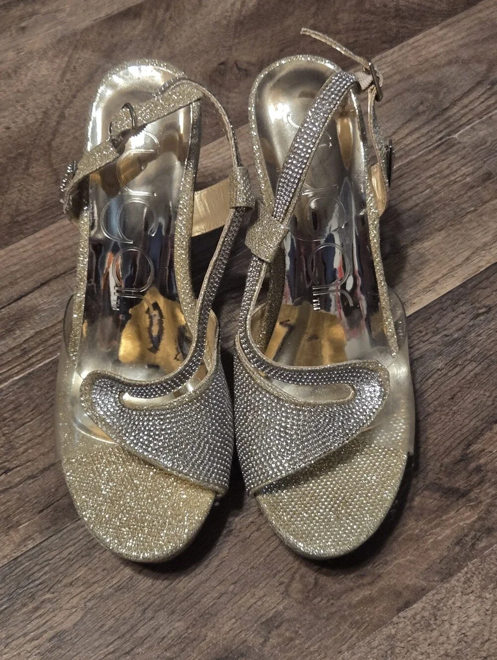 Sugar Gold Wedge Heels